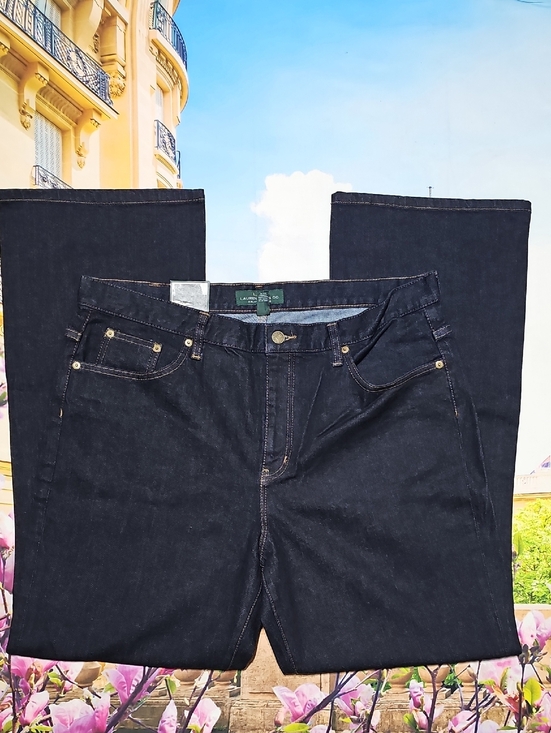 Lauren Ralph Lauren Denim - LRL Lauren Ralph Lauren Dark Denim Classic‎ Bootcut Jeans Size 16 New